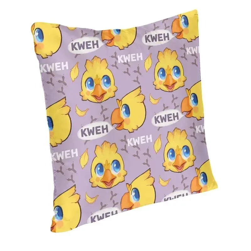 Cute Chocobo Design Final Fantasy Pillow Covers for Living Room Nordic Cushion Cover Soft 3D Print Pillowcase