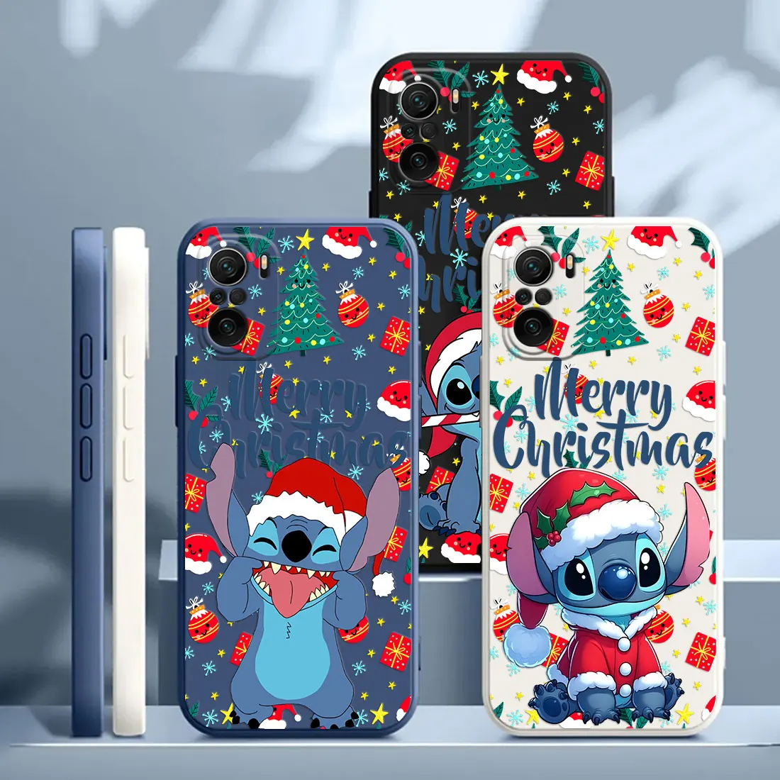 

Merry Stitchs Christmas Case For Xiaomi Poco X7 F7 M7 X4 X5 F6 M6 Pro X3 Mi 11 10T 11T 12T 13T 14T 15T Pro 15 Ultra Phone Cover