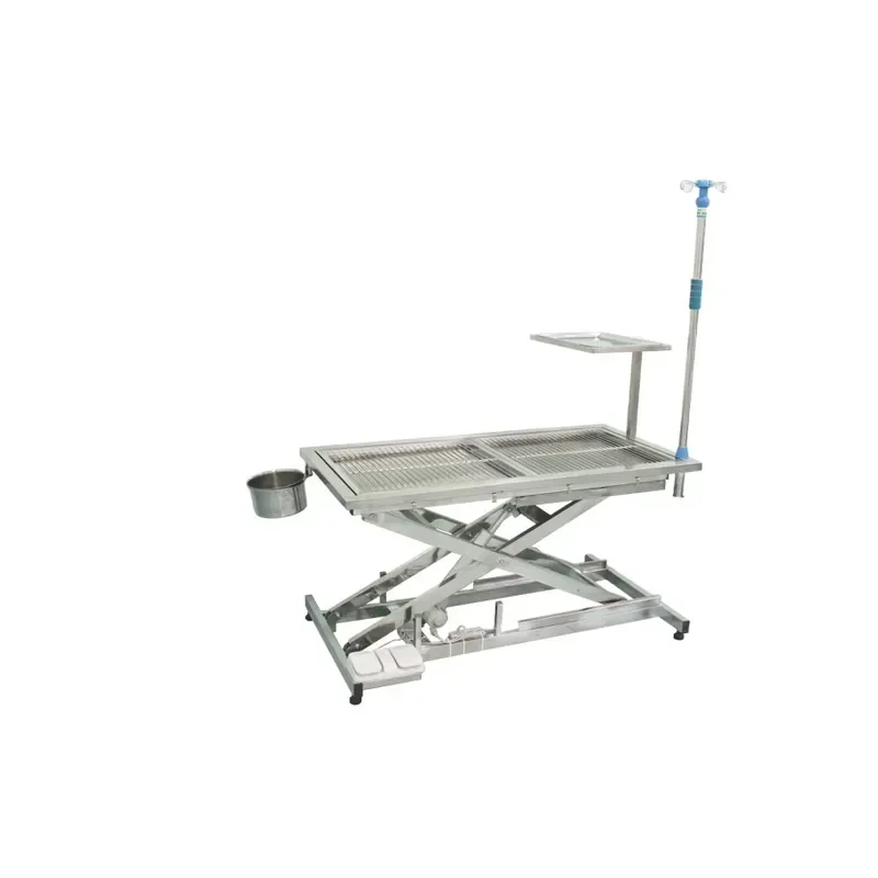 Professional Durable Reusable Manual Adjustable Surgical Table for Cats and Dogs for Veterinary Surgical Use for Chenhong view 6