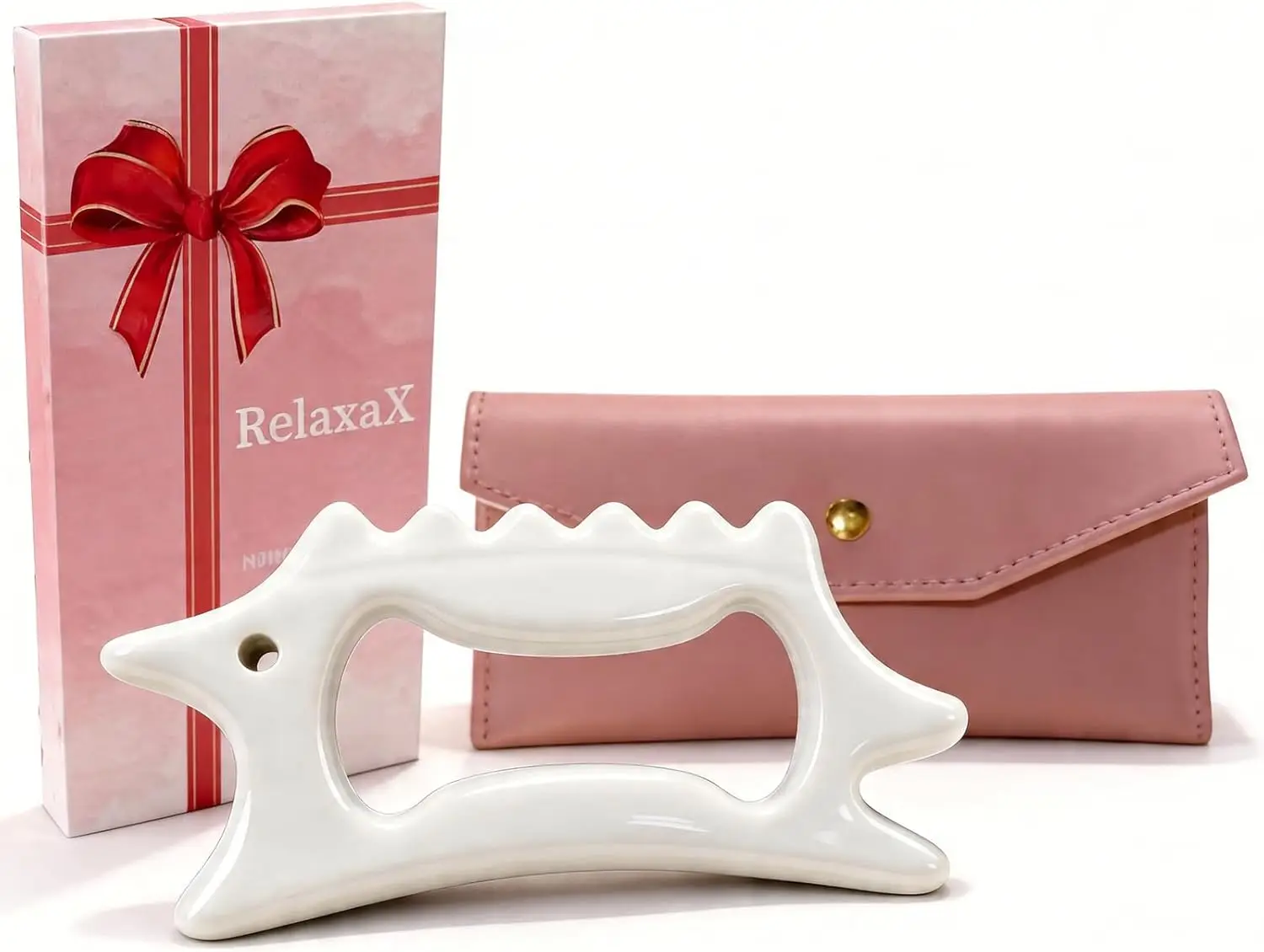 

Ceramic Gua Sha Facial Massager for Lymphatic Drainage, Face Lift & Contour Sculpting, Anti Cellulite Body Tool