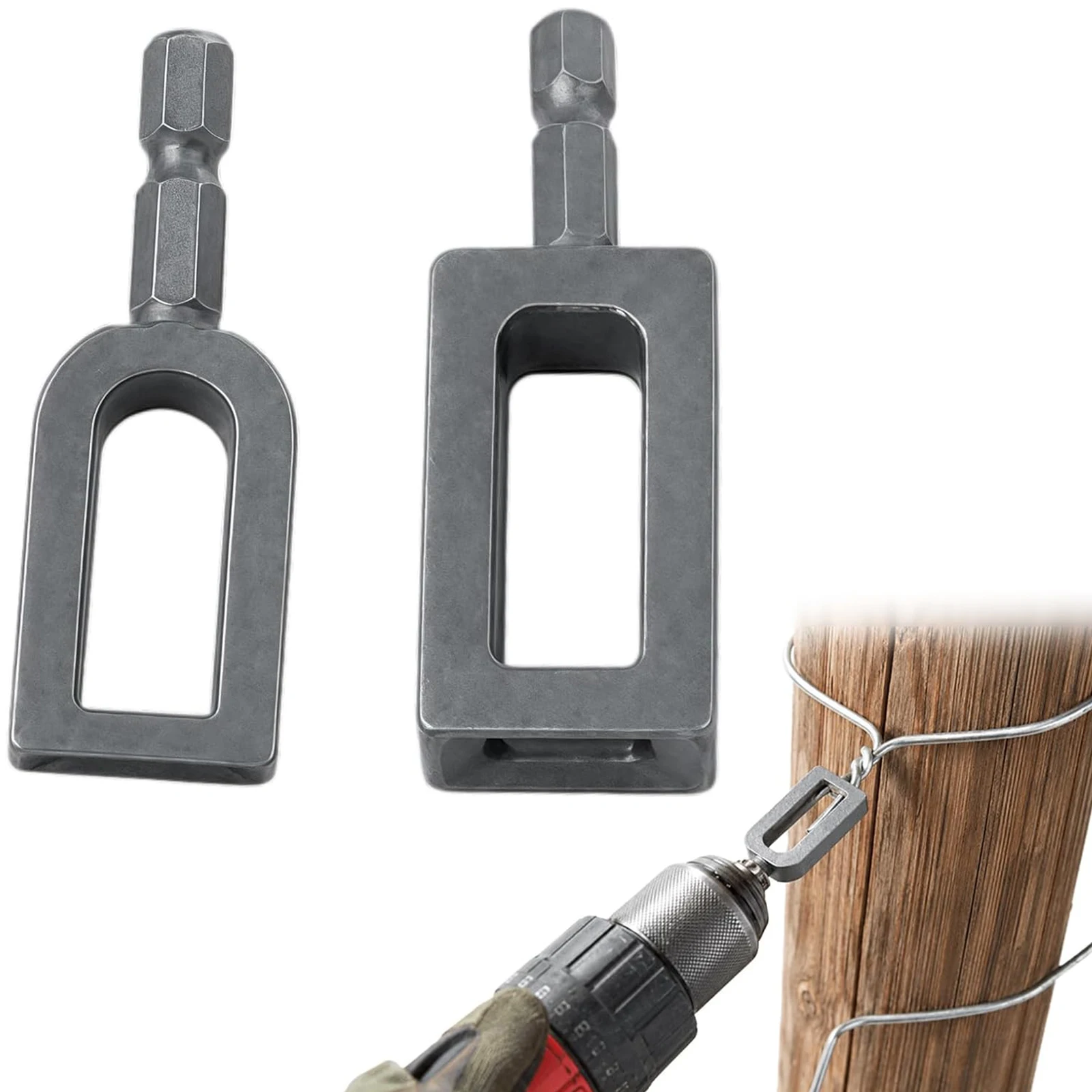 Lot de 2 outils multifonctionnels pour nouer les fils, connecteurs anti-rouille pour torsion de fils en acier, accessoires pour ferme, chantier de construction et bricolage