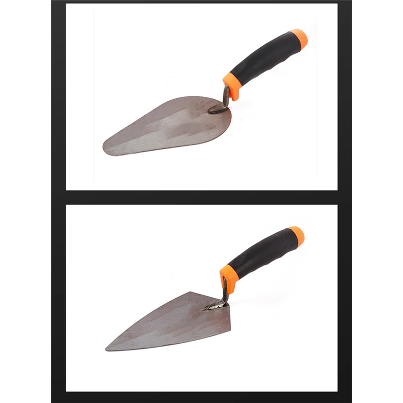 M11K-2Pack 6" Masonry Hand Tool Set Bricklaying Trowels For Concrete Cement Plaster Mortar Stucco Tile