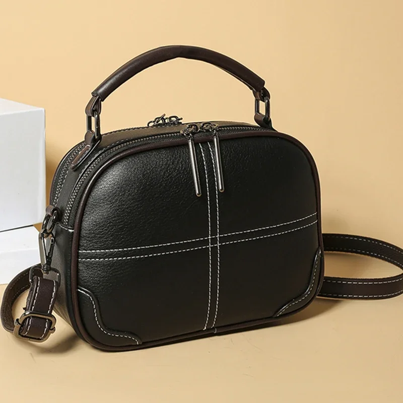 

Brand Luxury Leather Handbag Fashion Shoulder Crossbody Bag Circular type Messenger Bag Women Daily Purses mobile phone Bag Sac