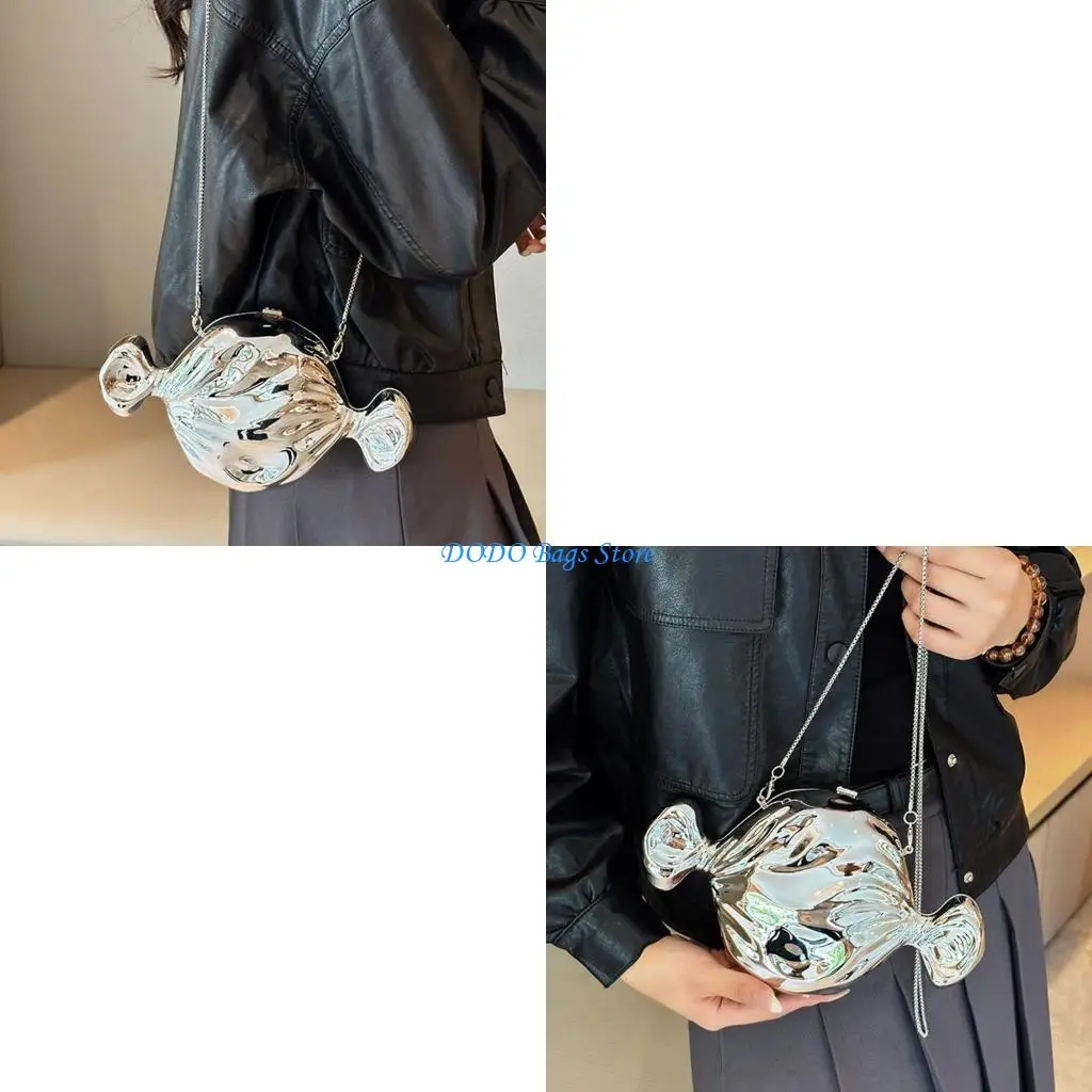 

Fashionable Acrylic Candy Crossbody Clutch Unique Shoulder Bag Banquet Handbag For Elegant Soirees And Weddings Party