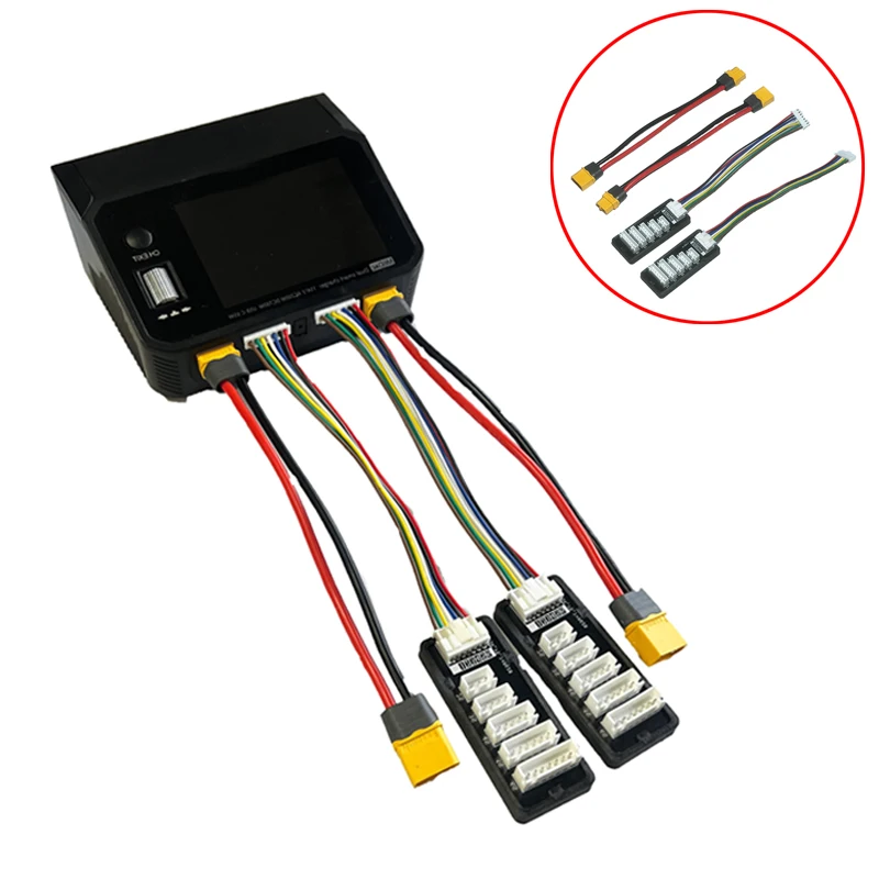 For D6PRO/M6D Balance Charger XT30/XT60 Extension Cord 2-6S Extend Charging Board DIY Modified Accessories for RC Airplane/Drone