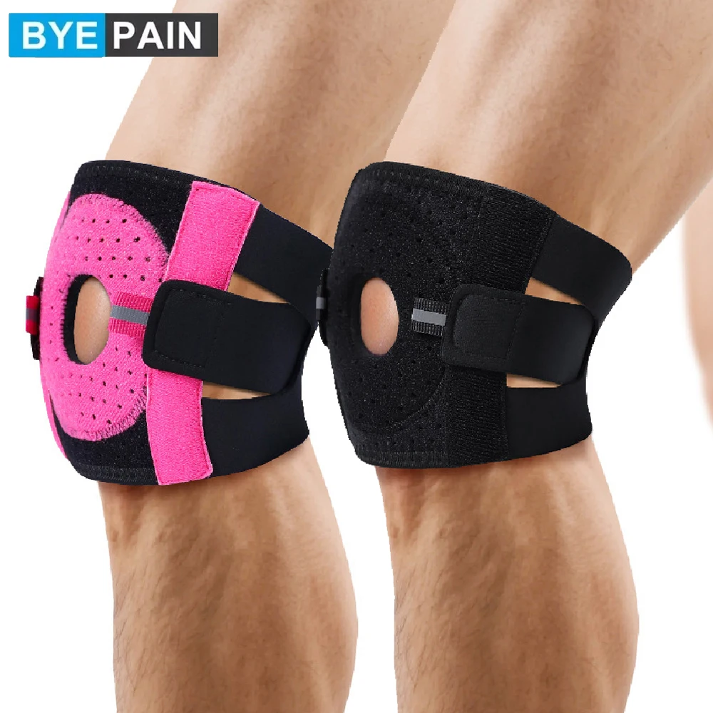 1PC Knee Support Brace with Patella Gel Pads & Side Stabilizers, Compression Knee Sleeve for Pain Relief Arthritis Meniscus Tear
