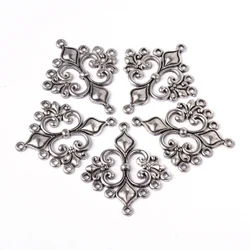 10 pc Antique Silver Tibetan Style Rhombus Chandelier Component Links for Dangle Earring Making Lead Free and Cadmium Free