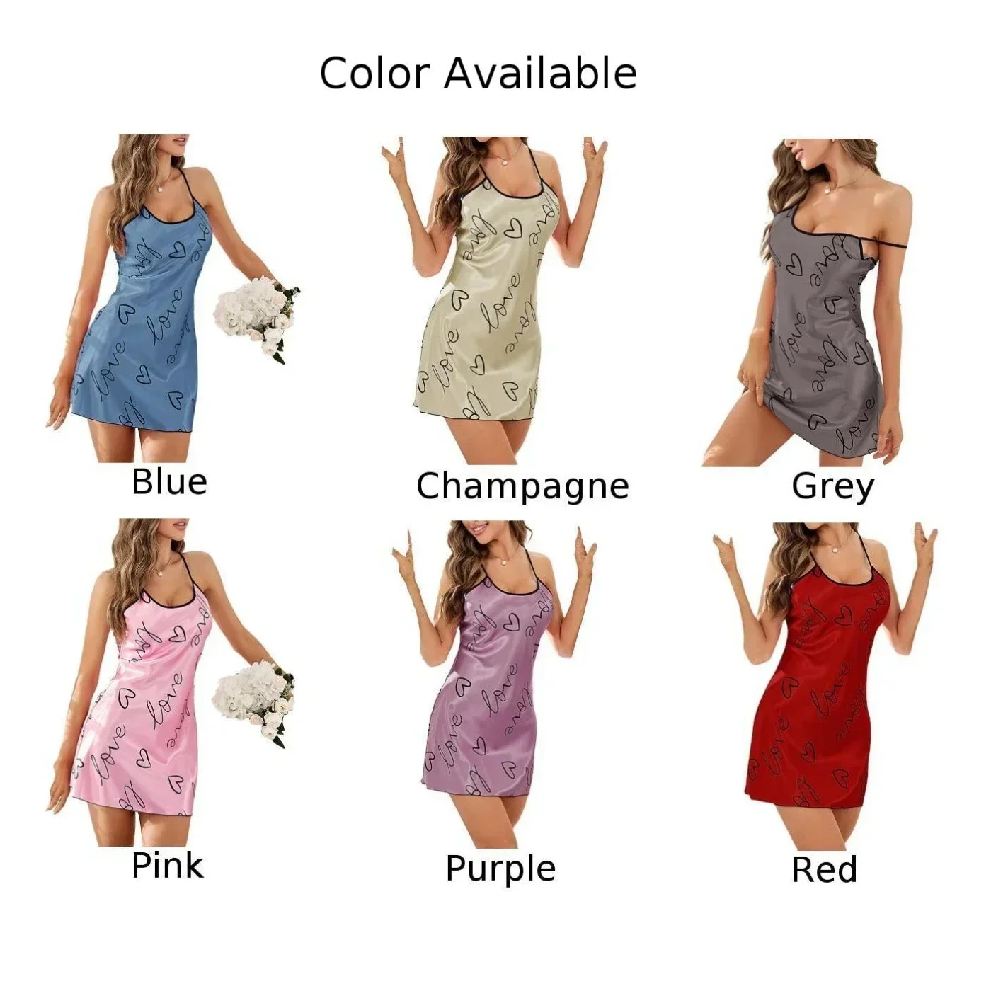 تنورة نسائية مطبوعة قابلة للتنفس مع فساتين رسن مثيرة من الحرير الجليدي بدون ظهر