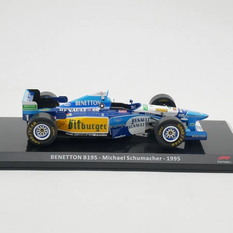 Diecast Ixo 1:24 Scale BENETTON B195 Michael Schumacher 1995 F1 Alloy Car Model