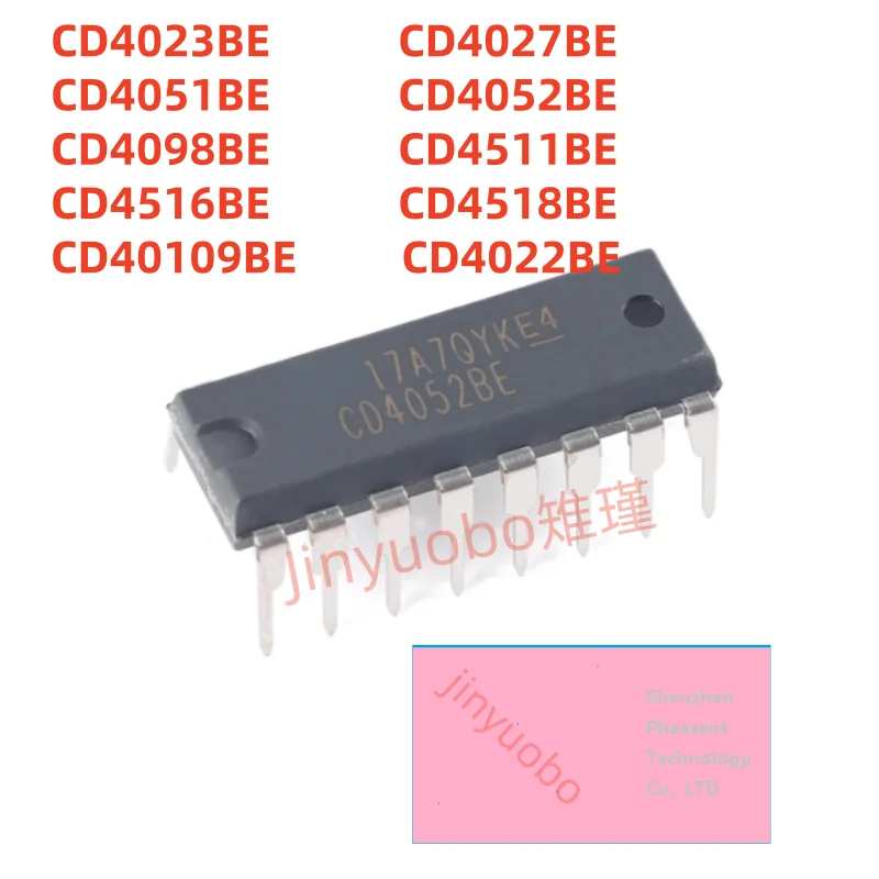 (5-20piece) 100% new CD4023BE CD4027BE CD4051BE CD4052BE CD4098BE CD4511BE CD4516BE CD4518BE CD40109BE CD4022BE DIP-16 chipsetz