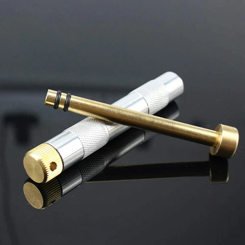 Outdoor Emergency Piston Fire Starter Tube Air Compression Torch Mini Compact Durable Metal Fire Starting Tool