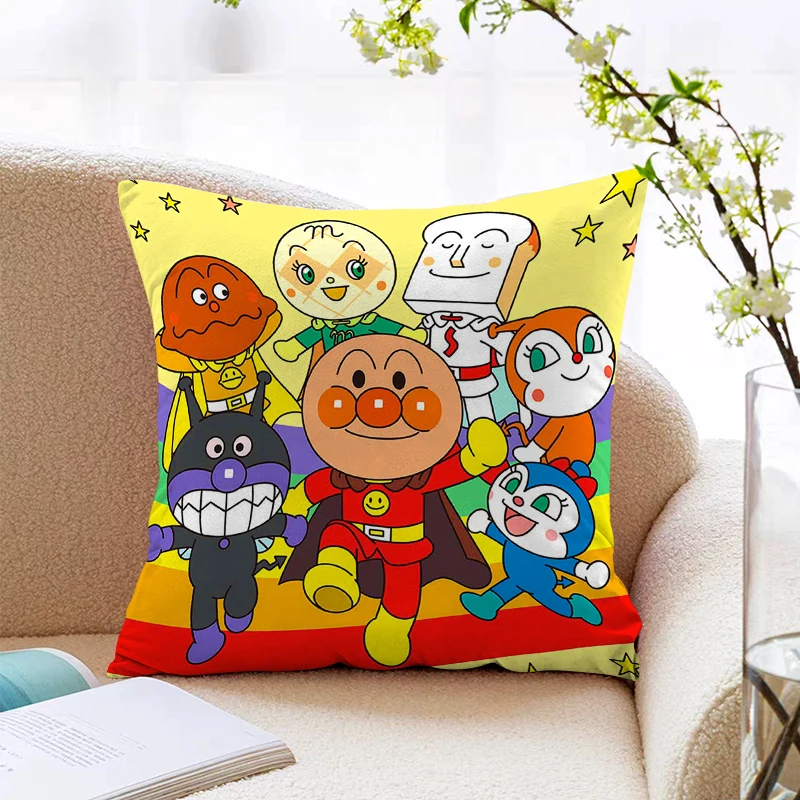 Short Plush Pillow Covers for Home Decor Decorative Sofa Cushions Bread Supermans Pillow Covers 45x45 Pillowcases