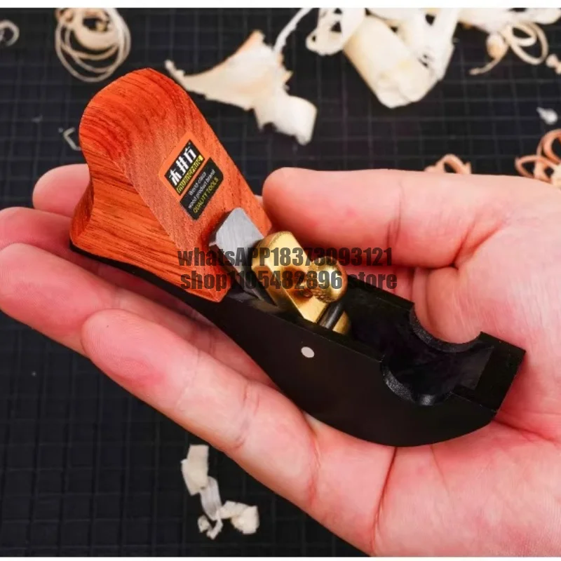 New Woodworking Ebony Mahogany Bottom Planer High-carbon Steel Handmade DIY Trimming Inner Circle Chamfering Woodworking Plane