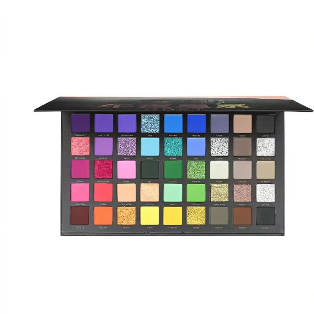 For HDKT 45 Color Eyeshadow Palette Vibrant Matte Shimmer Pigment Professional Makeup Cosmetics Palette For Stage Daily Look