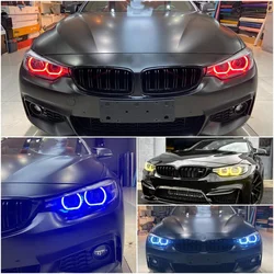M3 M4 Blue Yellow DRL Angel Eyes For 2018 2019 2020 BMW M3 F80 F82 F32 F34 F36 LCI 420i 430i 440i LED Headlight LED Boards Set