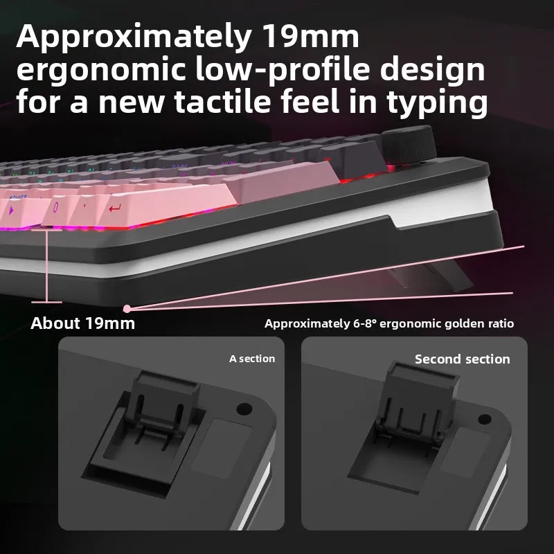 Redragon M99 Mechanical Magnetic Axis Keyboard 0.005RT Accuracy 8k Low Latency Ergonomics Esports Gaming Keyboard Gamer Gift