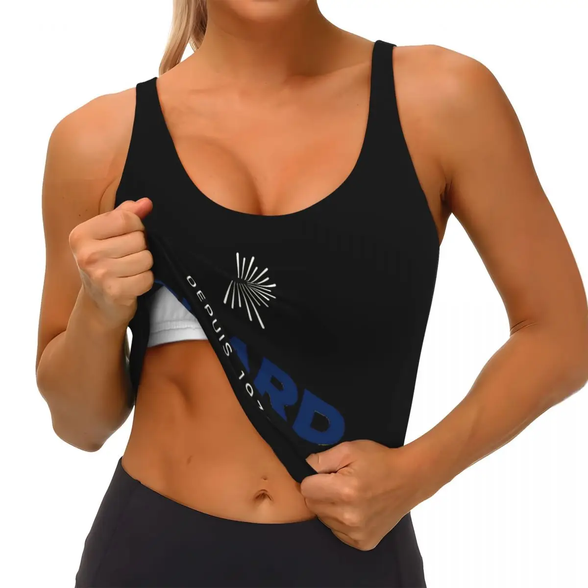 Custom Ricards Drink Workout Crop Tank Tops Women's Running Sports Bras