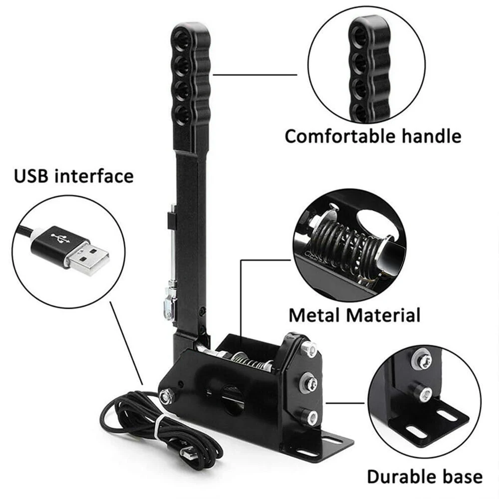 Simulatore di freno a mano USB per gioco Simracing freno a mano lineare a doppia modalità per PC/PS4/PS5