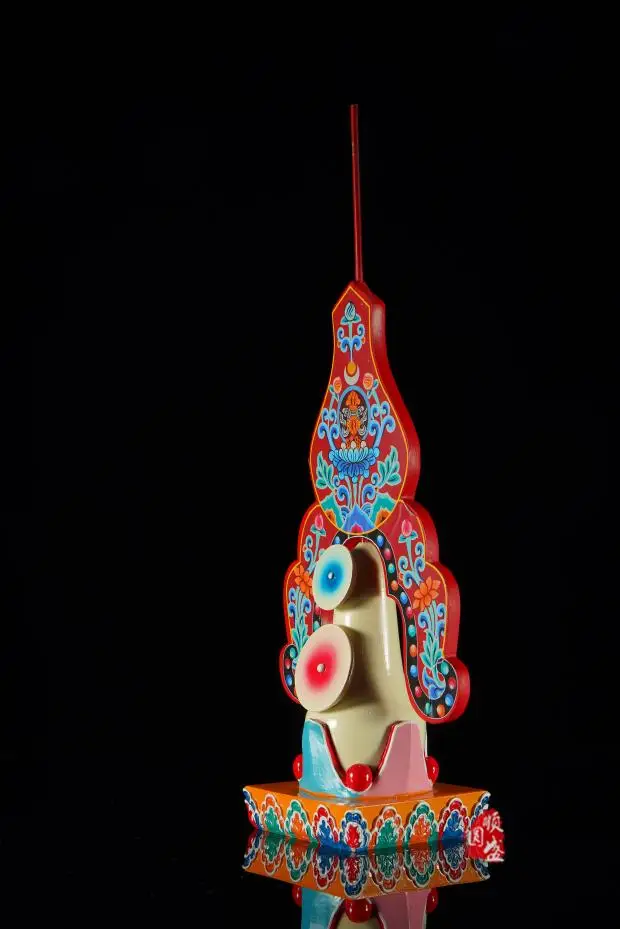 Free shipping Religious possessions adder / help edge Tantric offerings / Tara Torma / hand painted trumpet,Tantric\feng shui