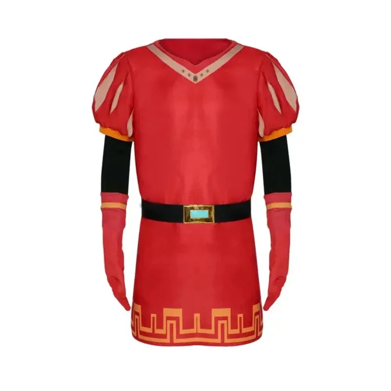 Anime Lord Farquaad Costume Cosplay Top Mantello Cintura Cappello Abiti Halloween Carnevale Festa Abiti travestimento
