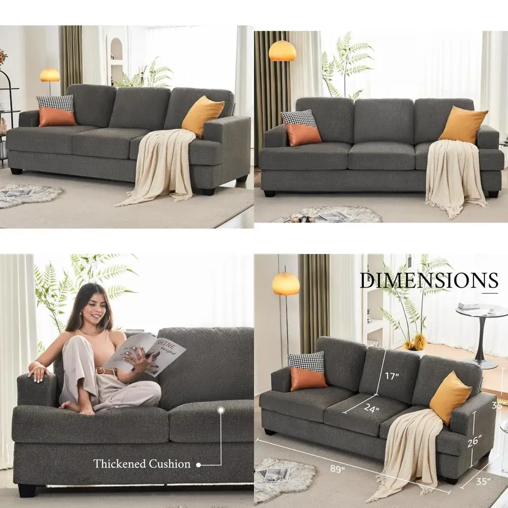 89 Inch Sofa, 3 Sea… - image
