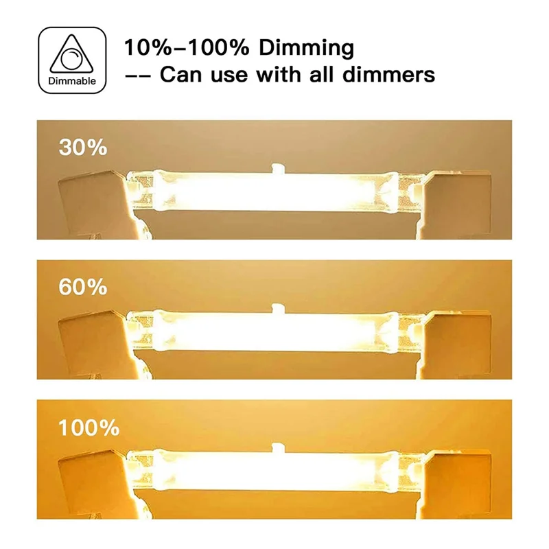 R7s Halogenlampe 118mm 200w 230v Halogens tab r7s Halogenlampe r7s dimmbare Halogens tab lampe Lichter 6er Pack