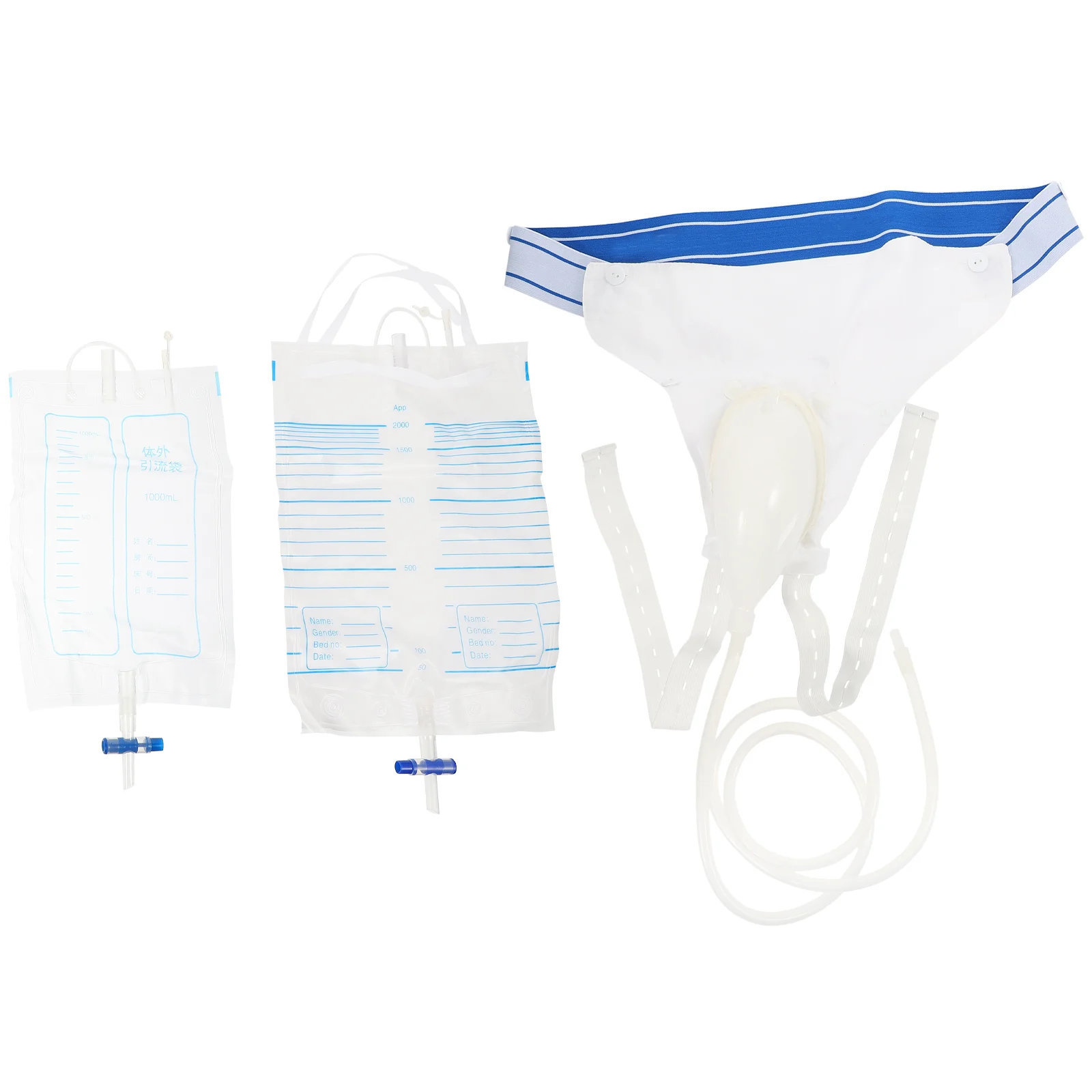 Urinal Male Patient Supply Urine for Men Urinals Bag Elderly Silica Gel Supplies Catheters Pouch