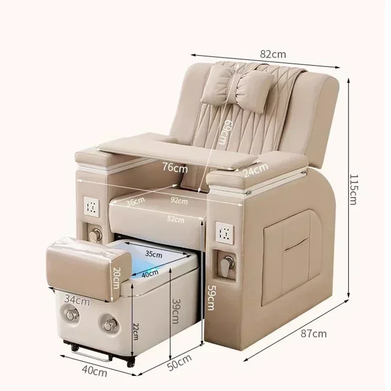 سبا فاخر باديكير كرسي مسمار التكنولوجيا كراسي كرسي بذراعين المهنية LED جميلة تدليك بيدا أثاث Sillones De Pedicura