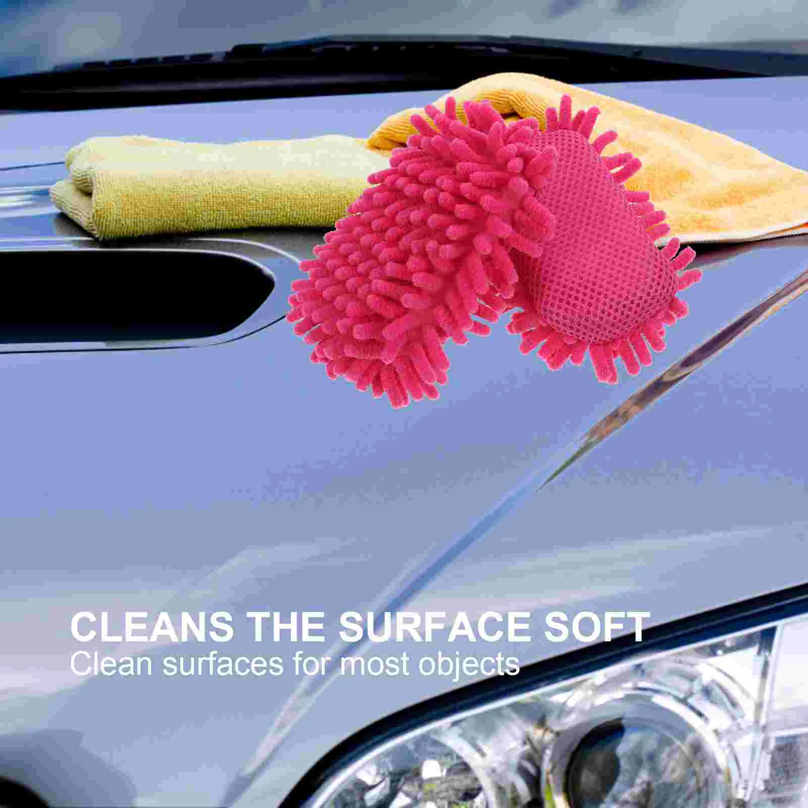 Microfiber Car Wash Mitt Chenille Blackboard Eraser Practical Chalkboard Wiper Duster for Cleaning