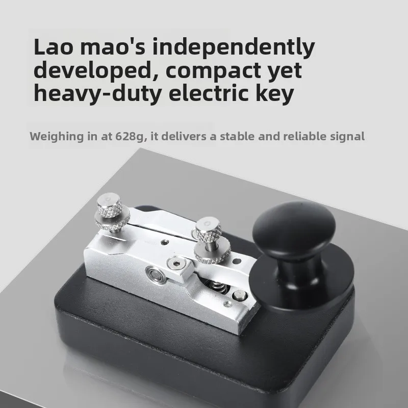 

Morse code manual key, lightweight hand key, shortwave cw telegraphy, 3.5mm audio plug