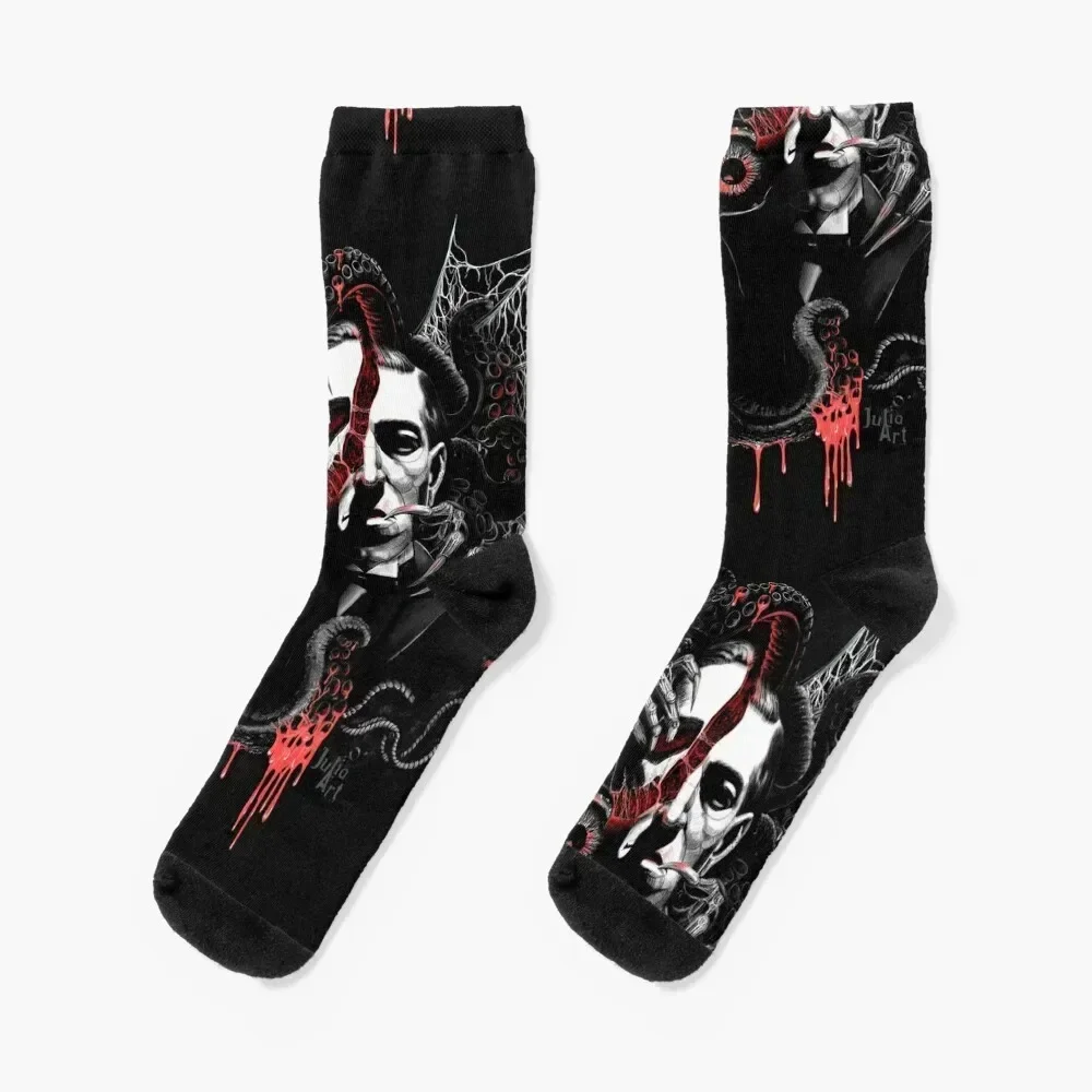 Lovecraft fanart Socks with print christmas gifts designer hockey Designer Man Socks Women's