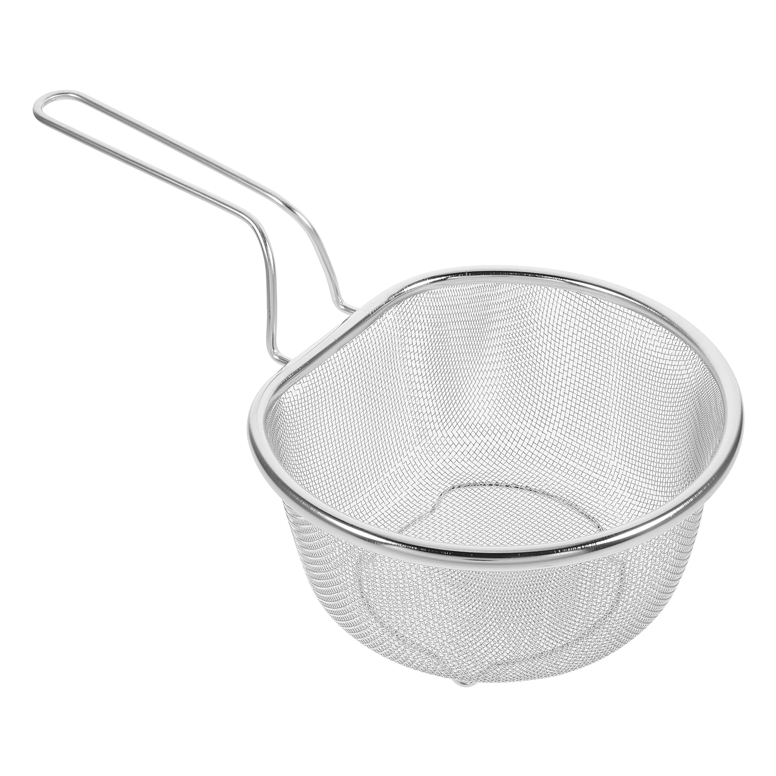 

Stainless Steel 21cm Fine Mesh Pasta Strainer Spaghetti Noodle Hot Pot Deep Fry Basket Filter Kitchen Cooking Tool