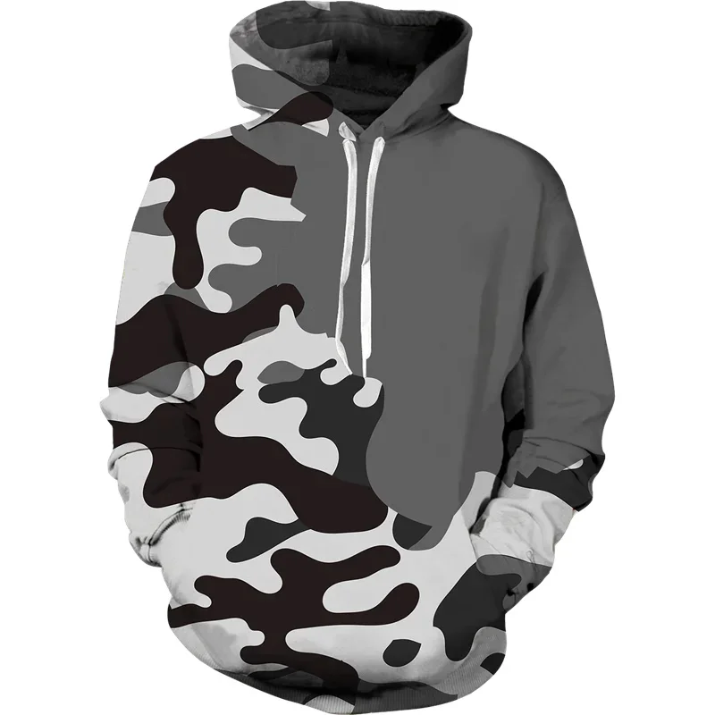 Color Camo Hoodie Men Camouflage Sweatshirt Harajuku 3d Printed Hoodies Clothes Retro Military Mens Clothing Spring Autumn