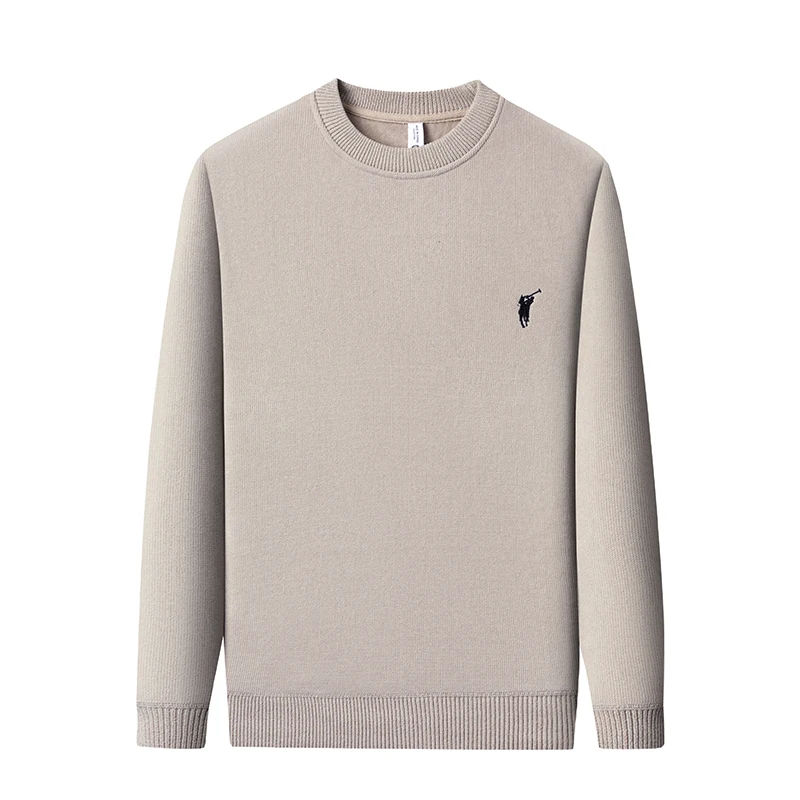 

Winter New Arrival Men's Fluffy Thickened Chenille Sweater Round Neck Knitwear Thermal Top Pullover Base Layer