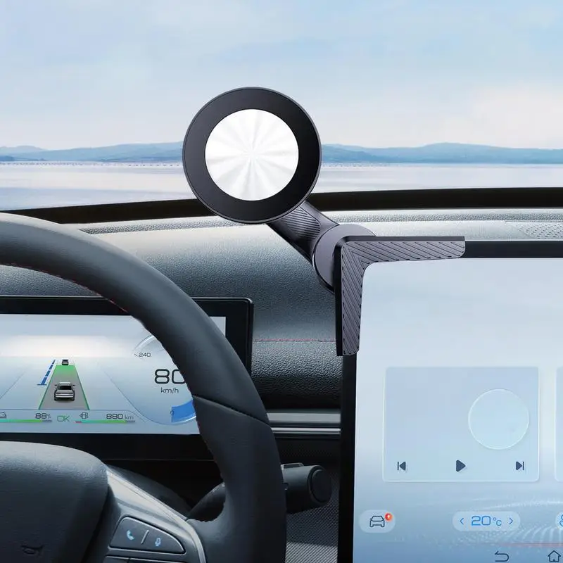 Soporte magnético para teléfono de coche, pantalla automática, soporte para teléfono inteligente, soporte magnético para teléfono móvil de coche, accesorios para vehículos de nueva energía