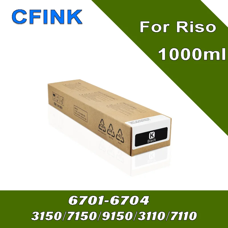CFINK untuk Riso S-6701G S-6702G S-6703G S-6704G Kartrid Tinta Kompatibel untuk Riso 3150 7150 9150 3110 7110 3150R 7150R S-6300G