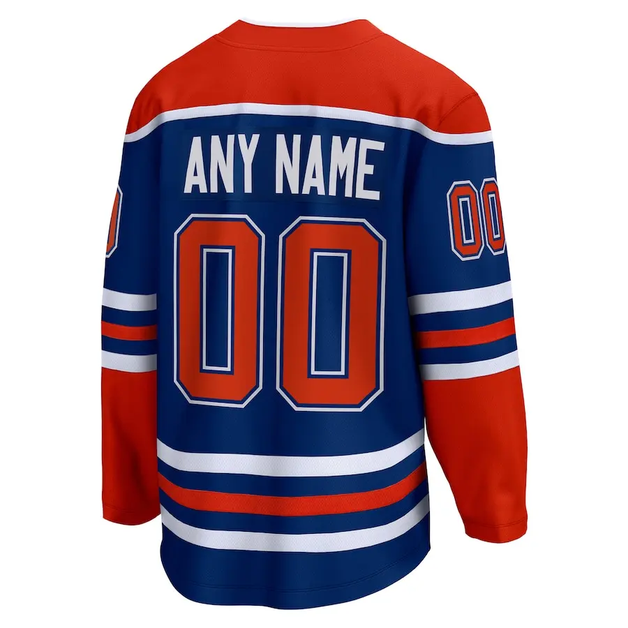 Custom Embroidery Edmonton Hockey Jersey Men Women Youth Ice Hockey Uniform