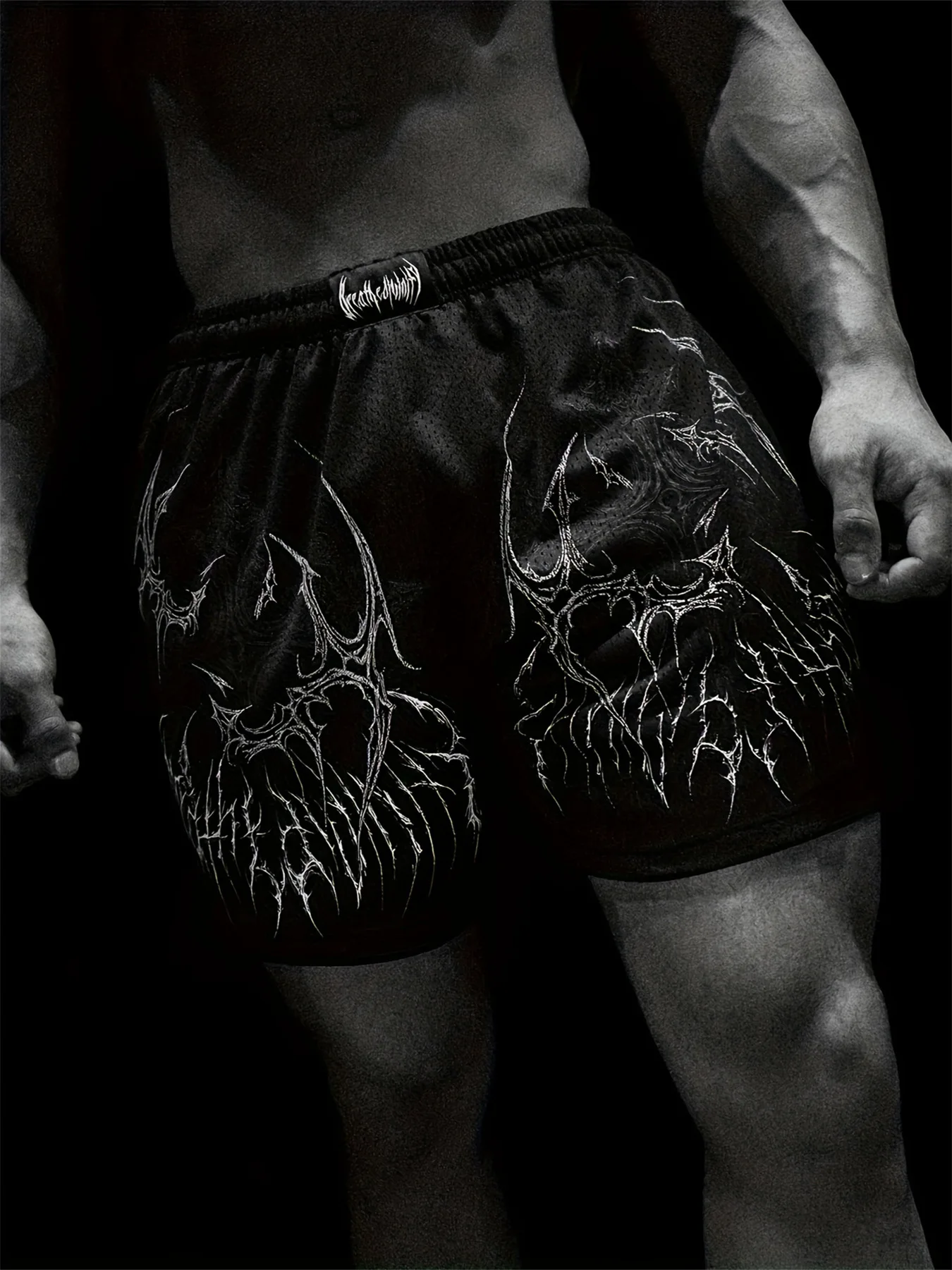 Fitness Trendy Wide-Leg Muscle Movement Shorts for Men - Quick-Drying, Breathable, Lightweight Style