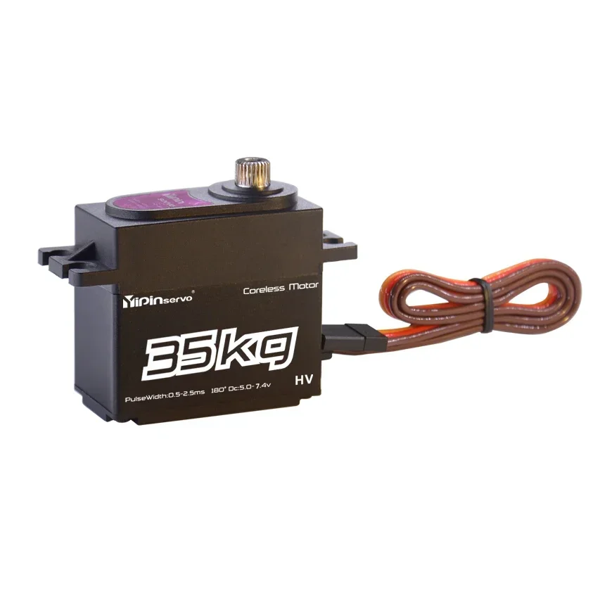 Servo coreless à prova d'água, 35kg de torque, engrenagem de aço inoxidável para carro rc, barco robótico diy, escala 1/10, motor digital arduino servos