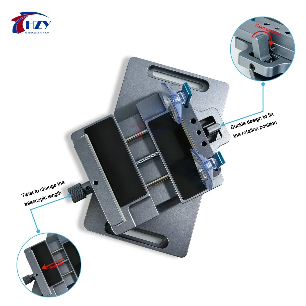 HZY 3 في 1 دوران متعدد الأغراض 360 ° الهاتف المحمول التدفئة الحرة إزالة الشاشة منفصلة المشبك الغطاء الخلفي تفكيك #4