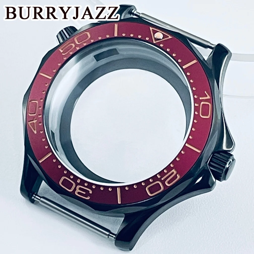 41mm Stainless Steel NH35 NH36 NH37 NH38 Case Mens Divers Watch Case+Bezel Parts For Seiko Mods Seamaster Mechanical Watch Part