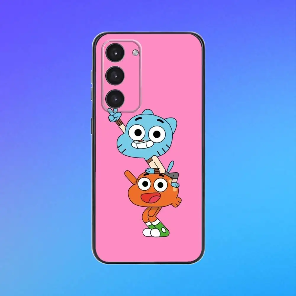 Incredibile custodia per telefono W-World G-Gumball per Samsung A73, A72, A71, A70, A53, A52, A51 Custodia morbida nera