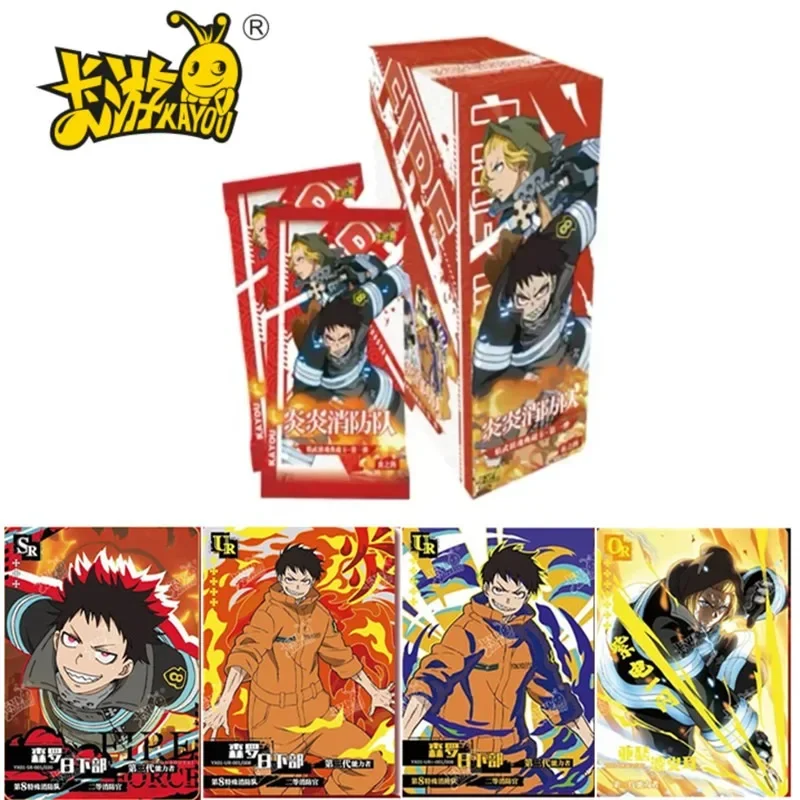 

KAYOU Fire Force CardCard Comics Периферийные устройства Полный набор карт Коллекционная карта Flame Fire Brigade Подарок на день рождения Рождественский подарок