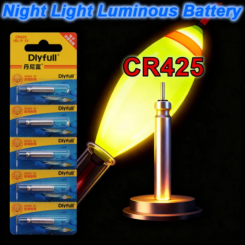 

CR425 Luminous Batteries for Electronic Fishing Floats | Glow-in-the-Dark Buoy Power for Night Angling Tackle