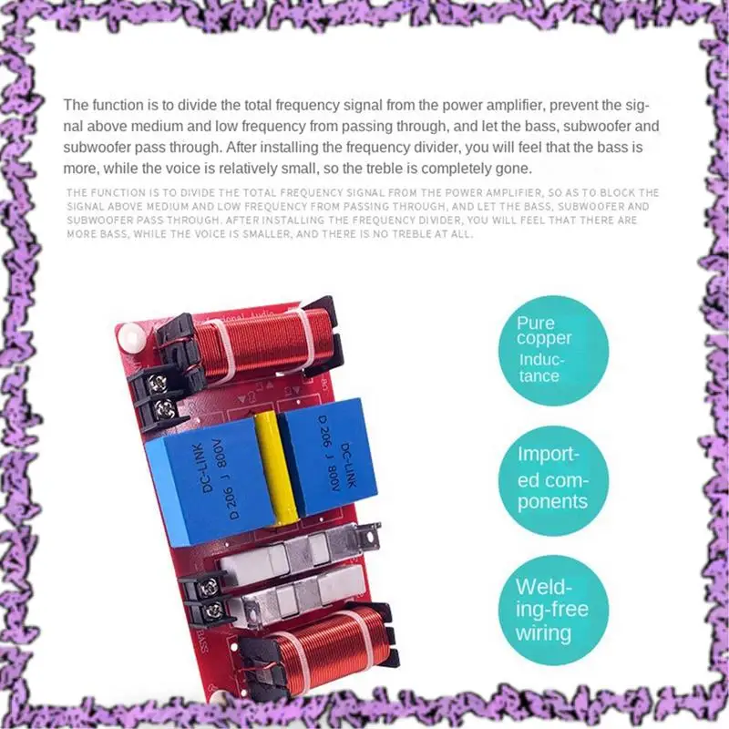 SCLL-400W Bass Audio Crossover Subwoofer Crossover Bass Crossover Hifi High Fidelity Crossover Filter