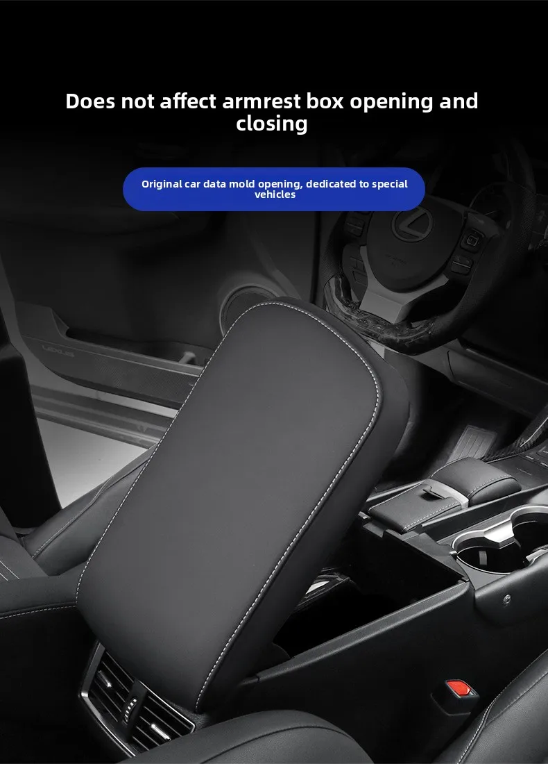 カップホルダー機能付きフロントインテリアパーツレザーカーアームレストボックス、便利で実用的、そして耐久性があります。