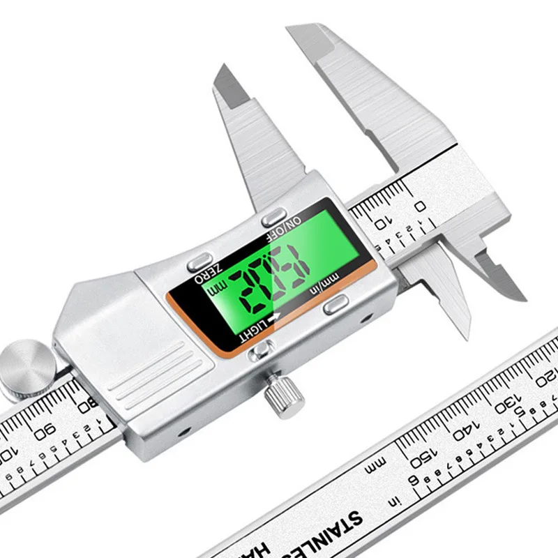0 - 150mm Stainless Steel Vernier Caliper High-Definition Backlit Electronic Vernier Calipers Portable Thicken Gauging Tools