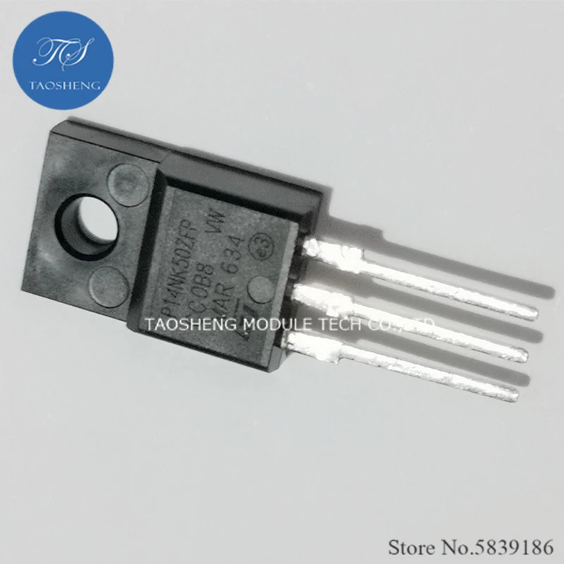 1PCS NEW AND ORIGINAL STP14NK50ZFP P14NK50ZFP 14A 500V TO-220 MOS N-channel