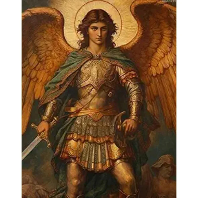 AB Diamond Diamond Painting Handsome Fighting Angel Embroidery Kit Wall Decoration Hanging Painting