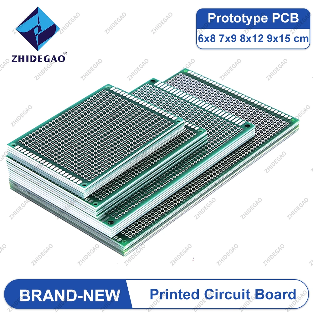 4pcs 6x8 7x9 8x12 9x15 cm Double Side Prototype Diy Universal Printed Circuit Board PCB Protoboard For Arduino